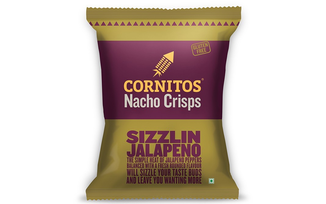 Cornitos Nacho Crisps Sizzlin Jalapeno   Pack  60 grams